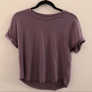 PacSun/ ME to WE: purple cropped T-shirt